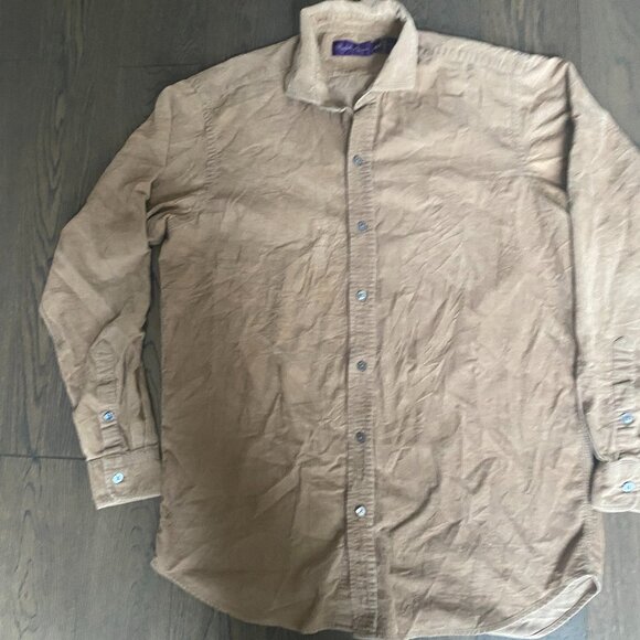 RALPH LAUREN PURPLE LABEL CORD SHIRT - Picture 1 of 2